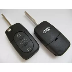 Audi 3 Button Remote Key Shell 1616 Battery - Replacement Key Cases from www.keycasereplace.co.uk
