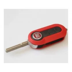 Fiat 3 Button Modified Flip Remote Key Shell (Red Colour) - Replacement Key Cases from www.keycasereplace.co.uk