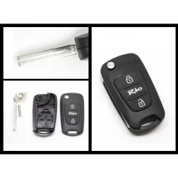 Kia Rio 2 Button Remote Key Shell - Replacement Key Cases from www.keycasereplace.co.uk