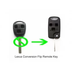 Lexus 3 Button Flip Modified Remote Key Shell - Replacement Key Cases from www.keycasereplace.co.uk