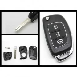 Hyundai 3 Button Flip Remote Key Shell
