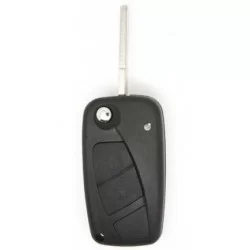 Fiat 3 Button Remote Key Shell (Black)