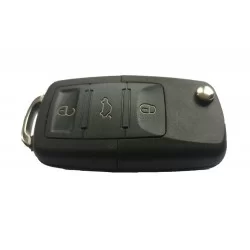 Volkswagen 3 Button Key Shell With No KeyBlade