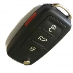 VW 3 + 1 button flip key shell