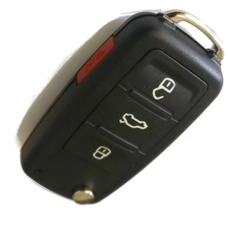 VW 3 + 1 button flip key shell