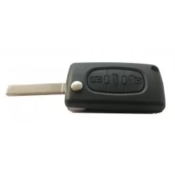 Citroen 3 button flip key case