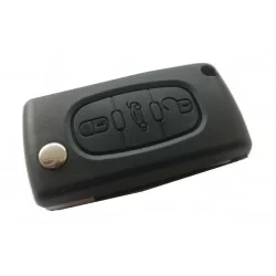 Citroen 3 button flip key case