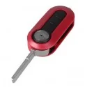 Fiat 3 Button Modified Flip Remote Key Shell (Red Colour)