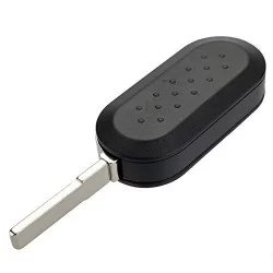 Fiat 3 Button Modified Flip Remote Key Shell (Black Colour) - Replacement Key Cases from www.keycasereplace.co.uk