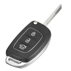 Hyundai 3 Button Flip Remote Key Shell