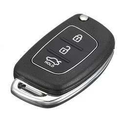 Hyundai 3 Button Flip Remote Key Shell