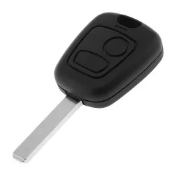 Peugeot 307 2 Button Remote Key Shell Blade Without Groove - Replacement Key Cases from www.keycasereplace.co.uk
