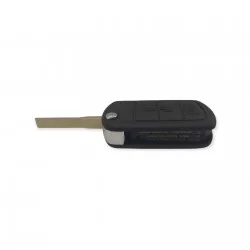 Land Rover 3 Button Flip Remote Key Case HU92 key blade - Replacement Key Cases from www.keycasereplace.co.uk