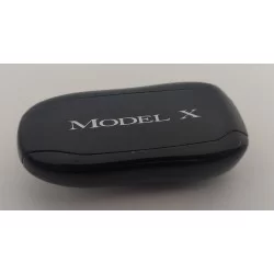 Bottom of case with Model X written in silver